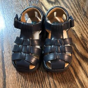Scott Davis Blue Leather Infant Toddler Sandals 6 NWOT Nordstrom